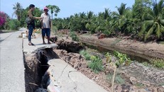 Sụt lún, sạt lở tại U Minh Thượng diễn biến phức tạp