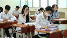 Thí sinh dự thi Tốt nghiệp Trung học phổ thông. Ảnh: TTXVN.