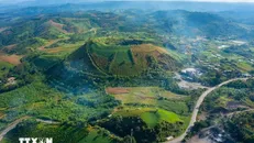 Núi lửa Nâm Ka, Công viên địa chất Đắk Nông. Ảnh: TTXVN.