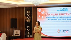 ThS Hoàng Bích Thảo, Cán bộ truyền thông UN Women điều phối chương trình tập huấn.