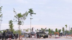 Khu vực trưng bày ngoài trời của Bảo tàng Lịch sử Quân sự Việt Nam. Ảnh: Hồng Pha/TTXVN.