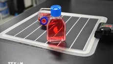 “Mô hình trái tim sống,” một mô hình động ba chiều đầu tiên trên thế giới. Ảnh: Nguyễn Tuyến/TTXVN.