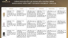 VinClub mang đến những đặc quyền hấp dẫn cho khách hàng thân thiết khi sử dụng các sản phẩm, dịch vụ thuộc hệ sinh thái Vingroup.