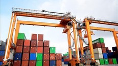 Kho bãi container tại cảng Gemalink, tỉnh Bà Rịa - Vũng Tàu. Ảnh minh họa: Hồng Đạt/TTXVN.