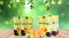 Sản phẩm xoài sấy dẻo của HTX Xuân Tiến.