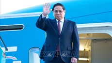 Thủ tướng Phạm Minh Chính lên đường tham dự Hội nghị các Nhà lãnh đạo Nhóm BRICS mở rộng tại Kazan, Liên bang Nga. Ảnh: Dương Giang/TTXVN.