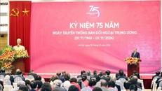 Kỷ niệm 75 năm Ngày truyền thống Ban Đối ngoại Trung ương (1/11/1949 - 1/11/2024).