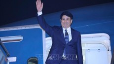 Chủ tịch nước Lương Cường rời Hà Nội, bắt đầu chuyến thăm chính thức Chile, Peru và dự Tuần lễ cấp cao APEC 2024. Ảnh: Lâm Khánh/TTXVN.