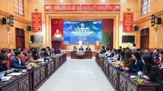 Toàn cảnh buổi lễ công bố chương trình “Hòa nhạc ánh sáng - Chào năm mới 2025”.