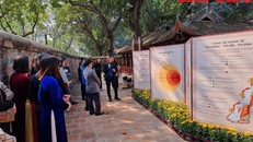 Triển lãm "Bia đá kể chuyện" khai thác giá trị nội dung 82 bia Tiến sĩ