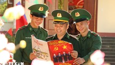 Bộ Chỉ huy Bộ đội Biên phòng tỉnh Đắk Lắk đảm bảo đời sống vật chất, tinh thần cho cán bộ, chiến sĩ làm nhiệm vụ trên tuyến biên giới trong dịp Tết Nguyên đán. Ảnh: Tuấn Anh/TTXVN.