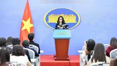 Người phát ngôn Bộ Ngoại giao Phạm Thu Hằng. Ảnh: Minh Đức/TTXVN