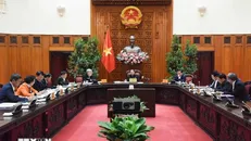 Thủ tướng Phạm Minh Chính chủ trì Phiên họp lần thứ 9 Ban Chỉ đạo tinh gọn bộ máy của Chính phủ. Ảnh: Dương Giang/TTXVN