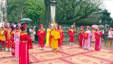 Nghi thức Tế cửu khúc tại Lễ hội Hoa Lư năm 2025 được phục dựng và gìn giữ đến ngày nay.