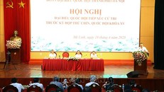 Toàn cảnh buổi tiếp xúc cử tri. Ảnh: Quốc Lũy/TTXVN.