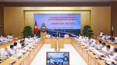 Phiên họp thứ hai Ban Chỉ đạo các công trình trọng điểm, dự án quan trọng quốc gia lĩnh vực đường sắt. Ảnh: Dương Giang/TTXVN.