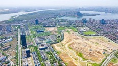 Hình ảnh mới nhất về công viên 65ha nằm trong Khu đô thị Ciputra Tây Hồ - Hà Nội.