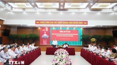 Tổng Bí thư Tô Lâm chủ trì làm việc với Ủy ban Kiểm tra Trung ương. Ảnh: Thống Nhất/TTXVN.