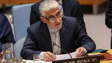 Đại sứ Iran tại Liên hợp quốc Amir Saeid Iravani phát biểu tại cuộc họp Hội đồng Bảo an.