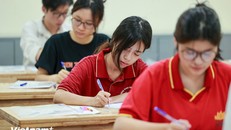 Thí sinh dự thi Tốt nghiệp trung học phổ thông. Ảnh: TTXVN.