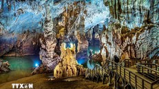 Động Phong Nha đẹp huyền ảo và kỳ vỹ. Ảnh: TTXVN.