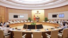 Phiên họp Chính phủ chuyên đề về xây dựng pháp luật tháng 7/2025. Ảnh: Dương Giang/TTXVN.