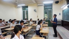 Thí sinh tham gia kỳ thi tuyển sinh lớp 10 công lập tại Thành phố Hồ Chí Minh năm 2025. Ảnh: Thu Hoài/TTXVN.