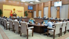 Quang cảnh phiên họp thứ 55 của Ủy ban Thường vụ Quốc hội, chiều 2/3.