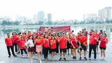 CBNV ROX cùng nhau tham gia hoạt động chạy sau giờ làm.