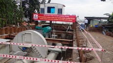 Trạm bơm chống ngập cho đường Nguyễn Hữu Cảnh sẽ tạm dừng hoạt động để hoàn thiện công trình.