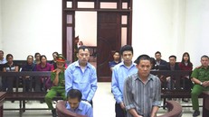 Các bị cáo tại tòa.