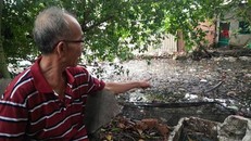 Rác thải lấp kênh