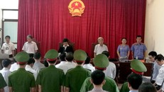 HĐXX sơ thẩm tuyên án các bị cáo tại TAND huyện Mỹ Đức.