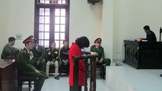 Nguyễn Thị Thúy Hiền tại phiên tòa xét xử cuối vào tháng 1/2017