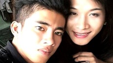 Nguyễn Quốc Bình và "bạn gái" Nguyễn Trung Hiếu. 