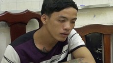 Nghi phạm Lý Văn Đăng tại cơ quan điều tra. 