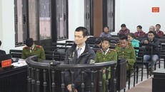 Bị cáo Hùng tại phiên tòa xét xử.