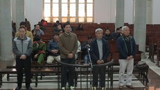 Các bị cáo tại tòa