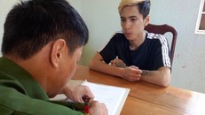 Đối tượng Đặng Minh Hiếu tại cơ quan điều tra