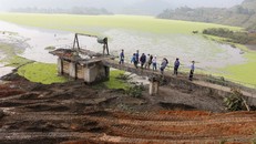 Khu vực xảy ra sự cố hồ thải a pa tít