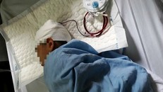 Em Cao Kiên C. bị tổn thương ở vùng đầu.