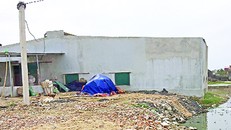 Xưởng chế biến, kinh doanh hải sản của gia đình ông Nguyễn Mạnh Giáo, tại thôn Ninh Phú, xã Đa Lộc.