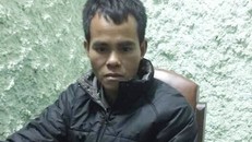 Nghi phạm Huỳnh tại cơ quan công an. Ảnh: N. Dương.