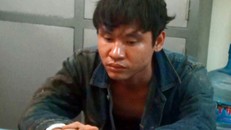 Đối tượng Hải tại cơ quan điều tra.