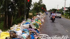Đồng Tháp: Ô nhiễm rác ven tỉnh lộ Võ Văn kiệt, xã Tân Mỹ