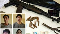 Bắt sống 2 tên cướp tiệm vàng thủ súng AK