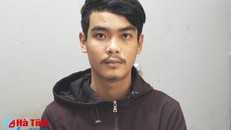 Đối tượng Phan Xuân Thông tại cơ quan công an