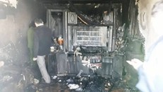 Hiện trường vụ cháy. Ảnh báo Lao Động