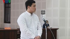 Đối tượng Huy tại tòa,