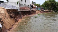 ĐBSCL liên tiếp bị sạt lở trong những năm gần đây. (Nguồn: Báo SGGP)